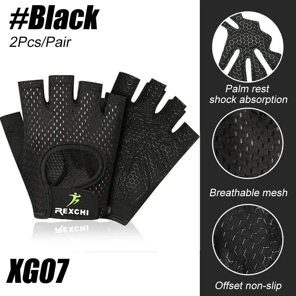 1Pair Workout Gloves for Men & Women, Full Palm Protection for Exercise Weightlifting Fitness Training Climbing Cycling Rowing