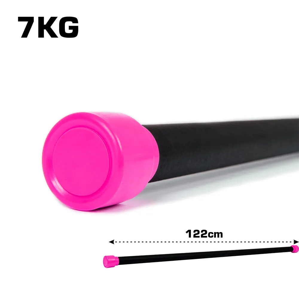 Aerobic Weighted Bar 7kg Pink