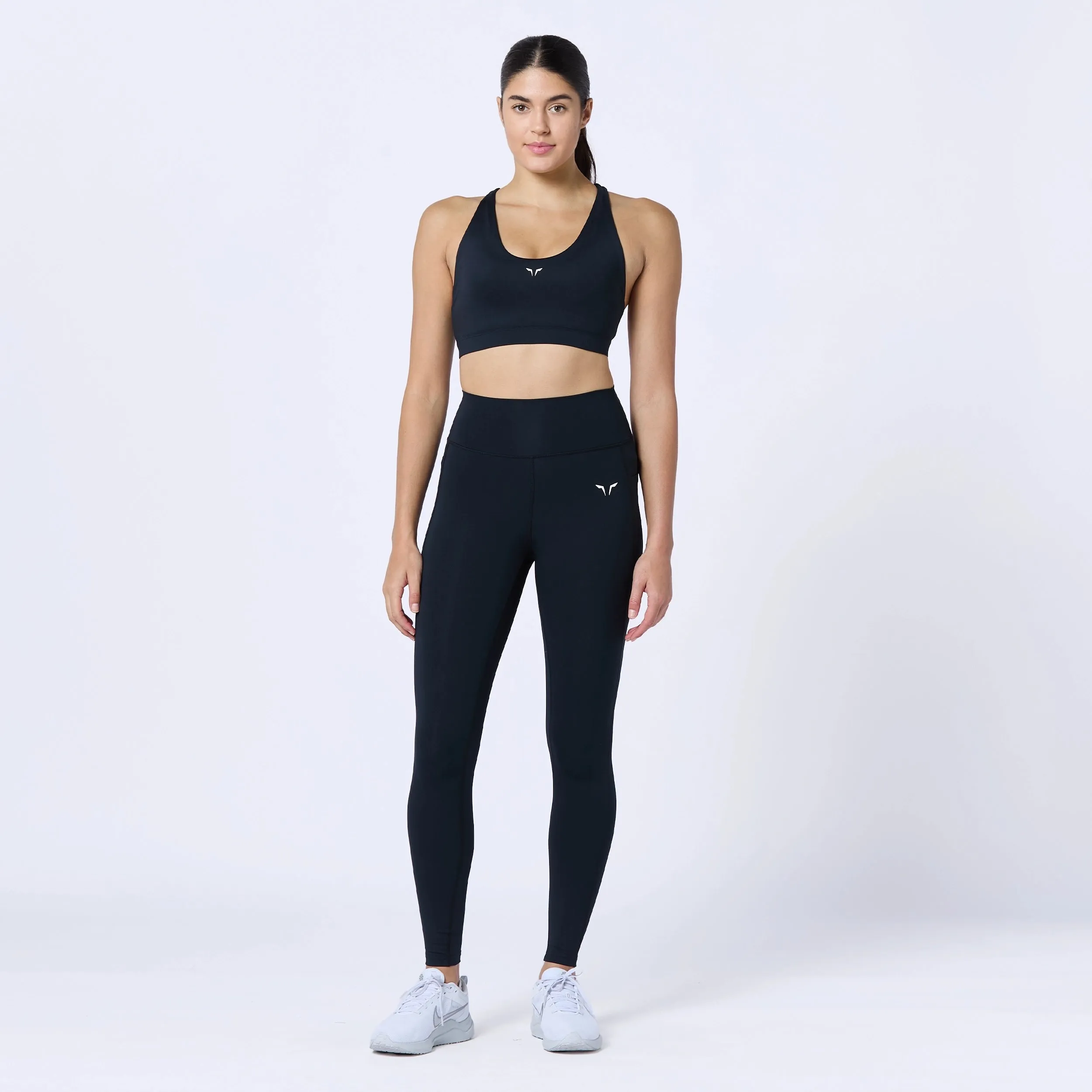 Essential High Waisted Leggings 27"  - Black