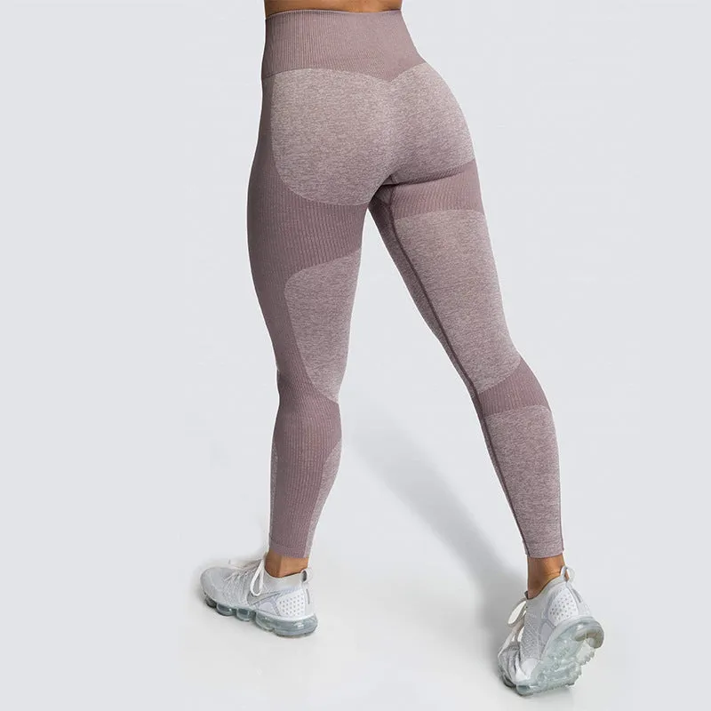 European and American Seamless Hip-Lifting Moisture Wicking Yoga Pants Sportswear Fitness Pants Hip-Showing Tights for Women