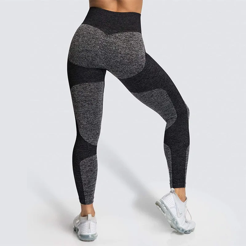 European and American Seamless Hip-Lifting Moisture Wicking Yoga Pants Sportswear Fitness Pants Hip-Showing Tights for Women