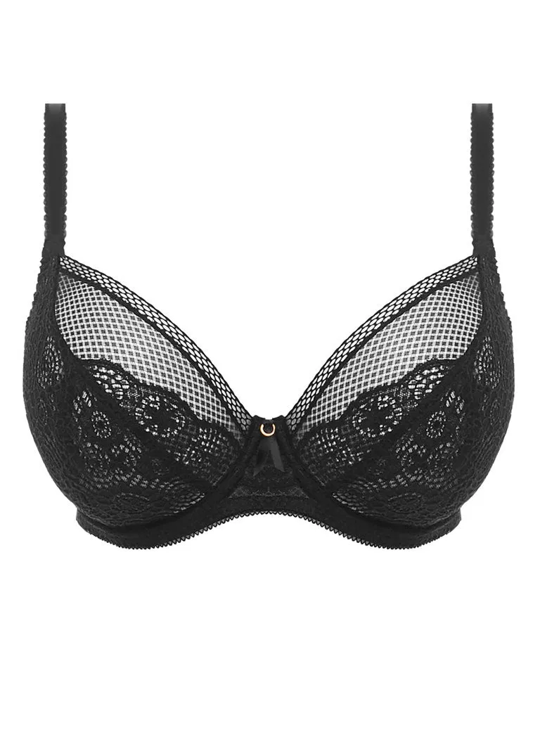 Freya Expression Underwire Plunge Bra, Black