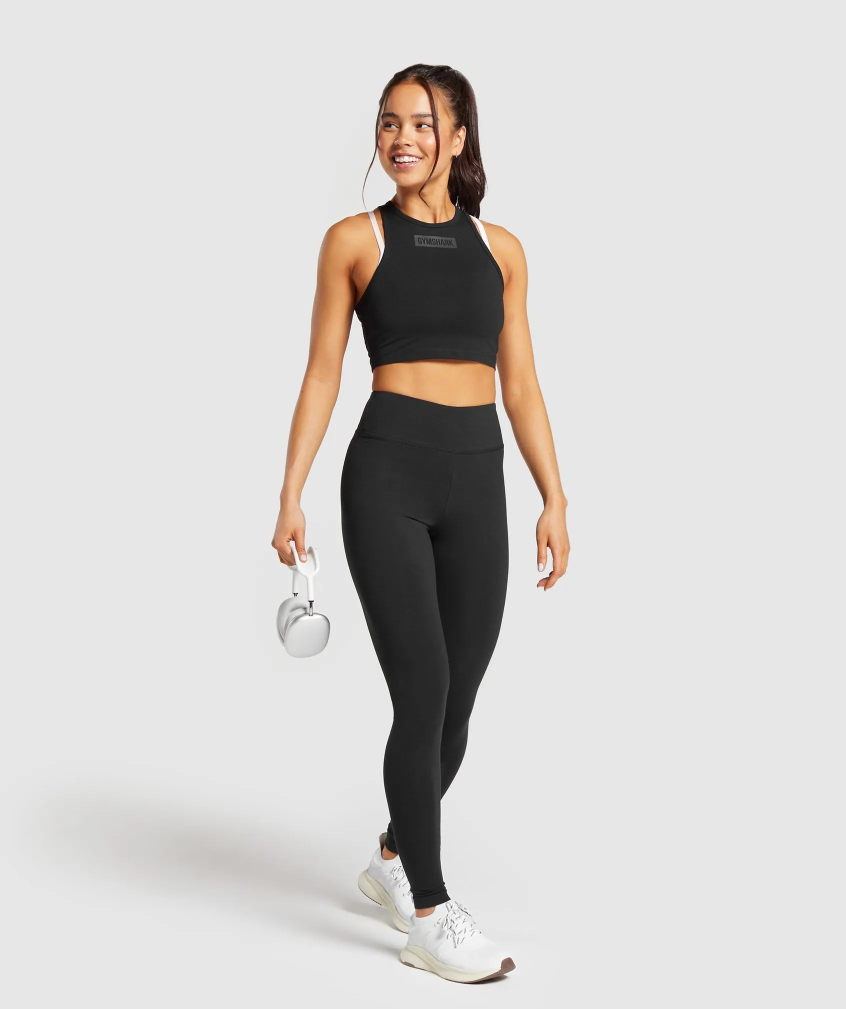 Gymshark Block Crop Tank - Black