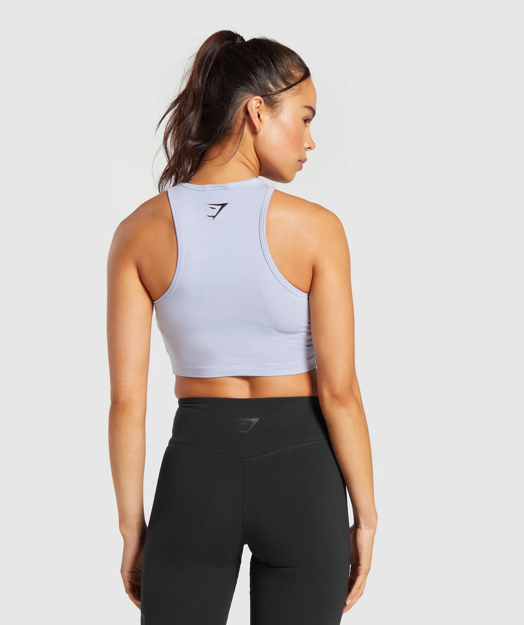 Gymshark Block Crop Tank - Silver Lilac