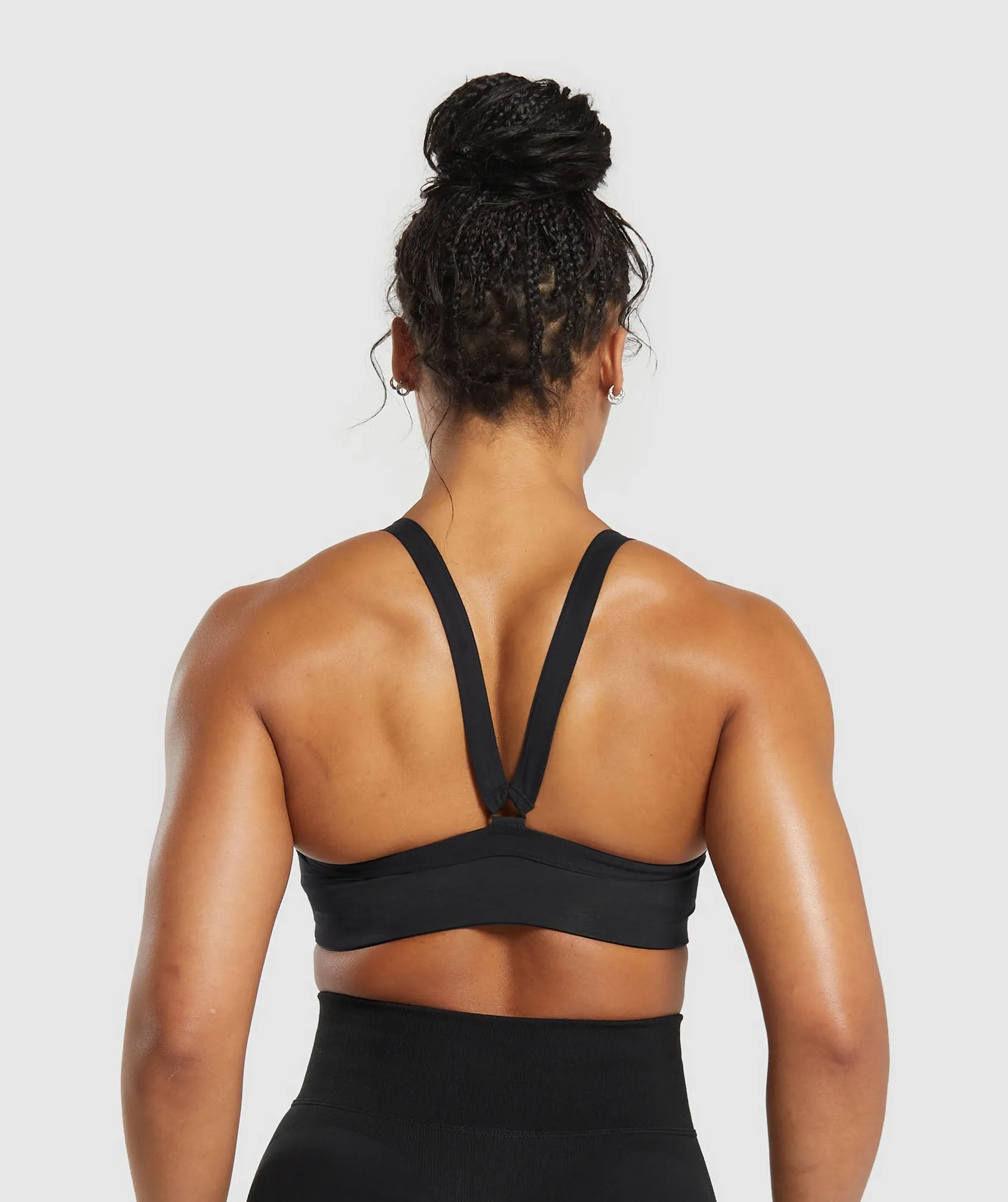 Gymshark Cotton Lifting Sports Bra - Black