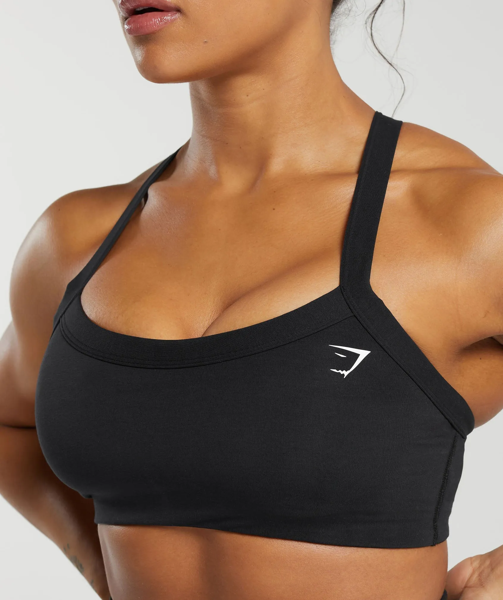 Gymshark Cotton Lifting Sports Bra - Black