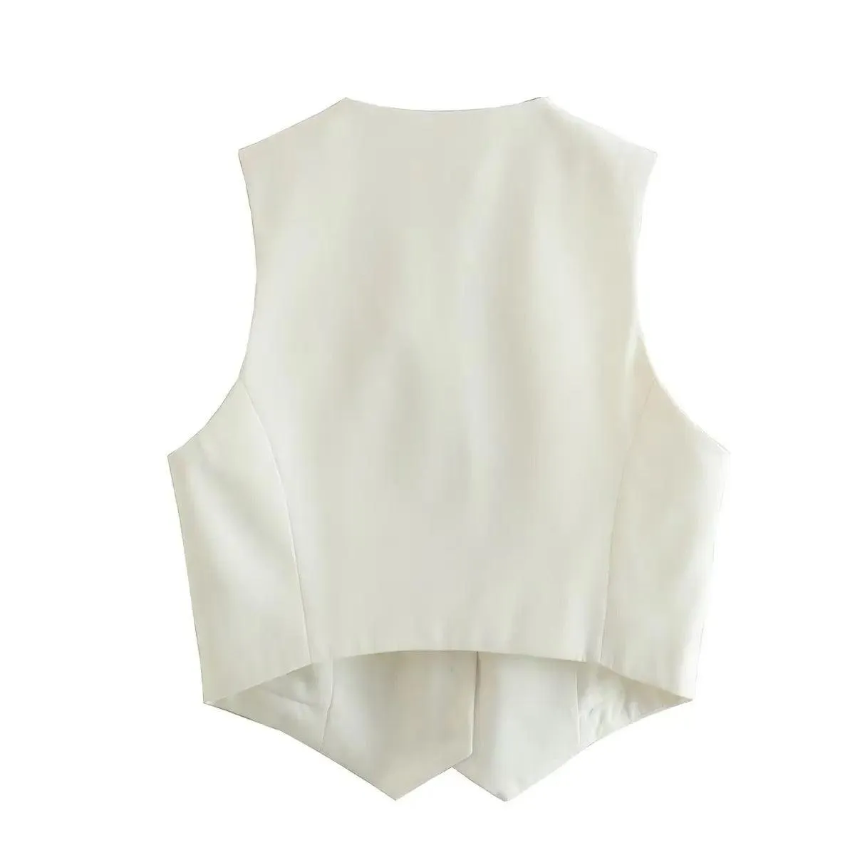 Hubako Statement Vest Tops in White