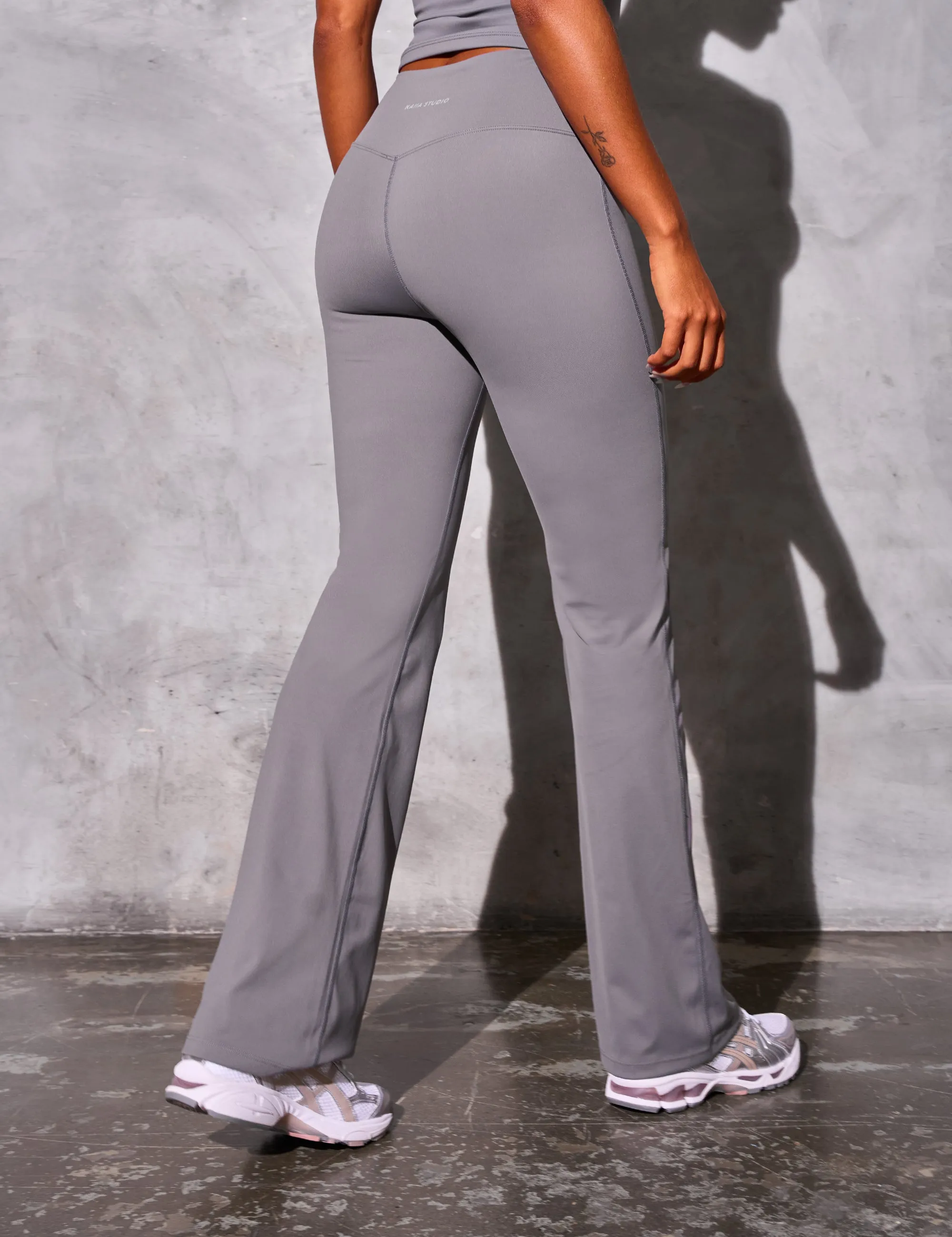 Kaiia Sculpt Yoga Pants Slate Grey