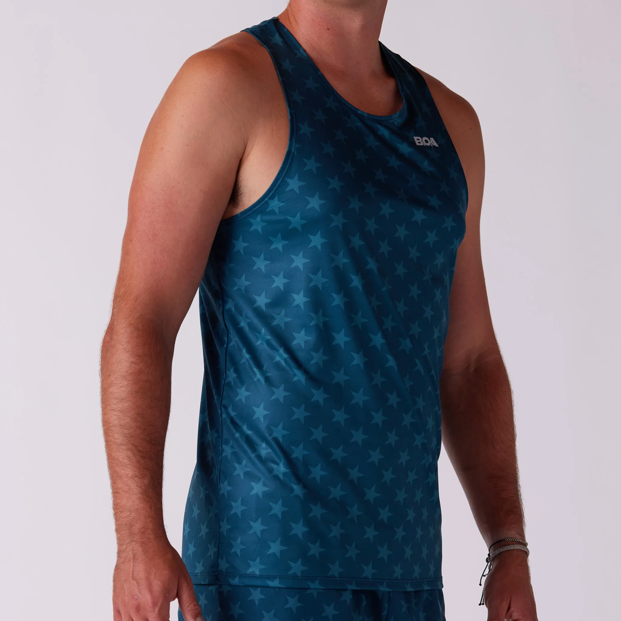 Men's Competitor Lite Printed Singlet - Stars