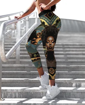 Powerful Woman in Patterns Leggings