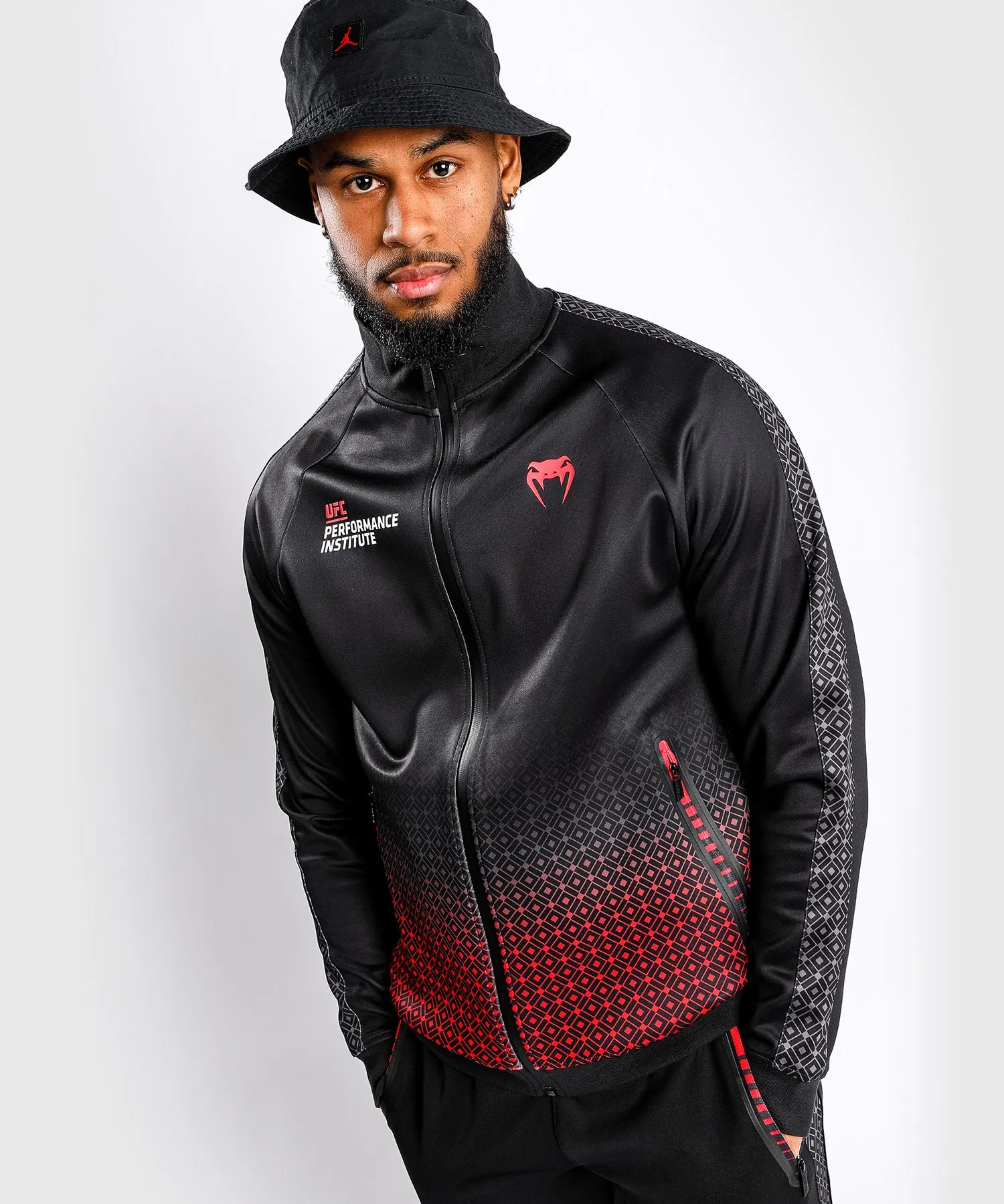 UFC Venum Performance Institute Track Jacket - Black/Red